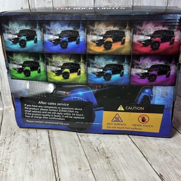 Zonecona LED Rock Lights 10 Pods READ - Picture 2 of 9